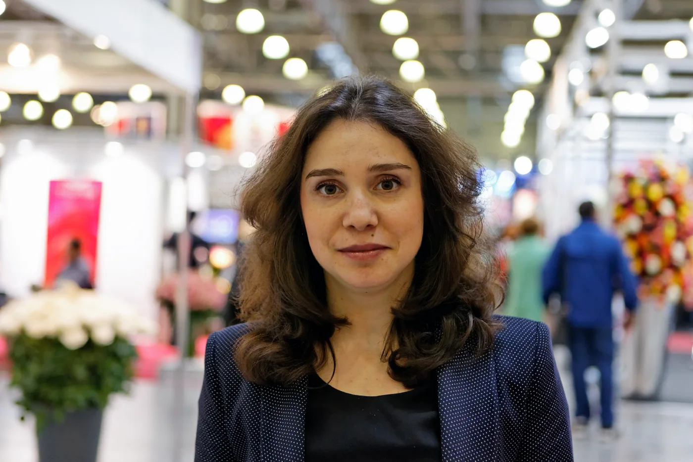 Anna Ermanok, directora del proyecto. Feria Flowers Expo, Moscú