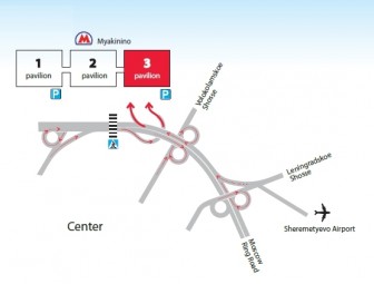 Crocus Expo Moscow map